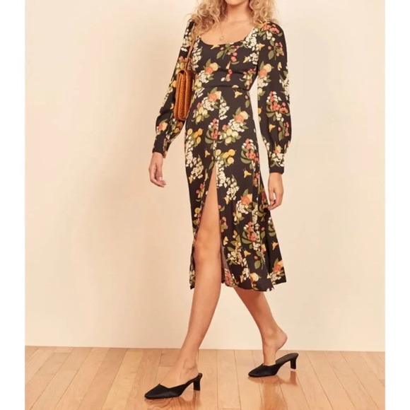 Reformation Alessi Fruit Print Midi Dress - Picture 2 of 13